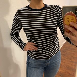 Striped long sleeve shirt